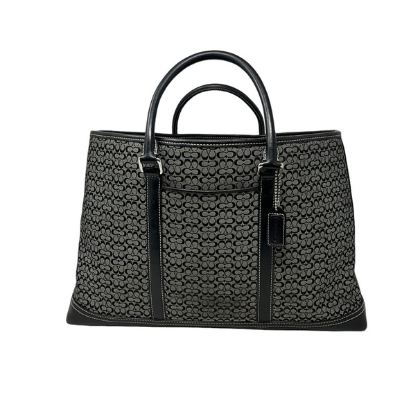 Coach Signature C Logo Business Satchel Tote Bag Mini CSignature